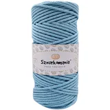 Baumwollkordel 3mm 100m, 46 Farben, Häkelkordel, Geflochten Baumwollkordel 3mm, Makramee Kordel, Makramee Garn, Premium Garn, Makramee Seil (Hellblau)