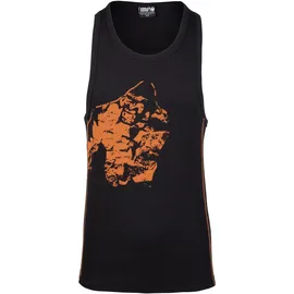 Gorilla Wear Monterey Tanktop Schwarz/Orange L