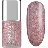 Semilac 3in1 One Step Glossy S250 Glitter Pink 7 ml