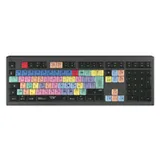 Logickeyboard Tastatur USB AZERTY Französisch Schwarz