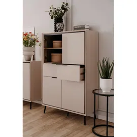Finori Highboard 90x140x38 cm - beige - BHT ca.