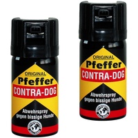 kh security Pfefferspray Contra-Dog Abwehrspray, 2-er Pack, 80 ml, 130102set2