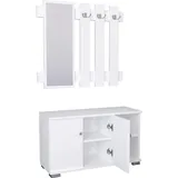 VCM Garderobe Dielenmöbel Gados XL Weiß