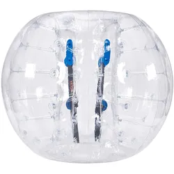 VEVOR Aufblasbarer Bump Ball Bumper Stoßball 1 Stk. 1,5 m x 1,2 m, Menschlicher Kollisionsball, PVC-Körperblasen-Bounce-Ball für Outdoor-Aktivitäten, Transparenter Aufblasbarer Bumper Ball