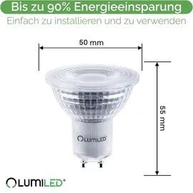 Lumiled Reflektorlampe 6x 8W GU10 650 lm neutralweiß 4000K
