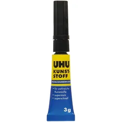 UHU Sekundenkleber Kunststoff Tube 3g