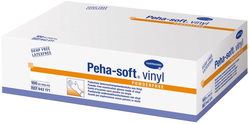 Peha-soft® vinyl puderfrei Untersuchungshandschuhe Gr. XL 9 - 10