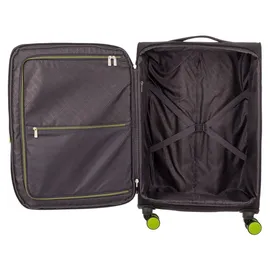 Franky Koffer-Set 3-tlg. schwarz/neongreen