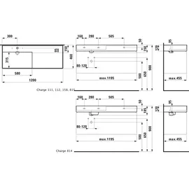 Laufen Kartell Unterbauwaschtisch 120 x 46 cm (H8133324001121)