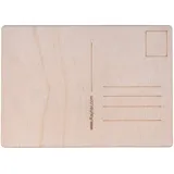 Rayher Hobby Rayher Holz Postkarte, 14,8x10,5x 0,3cm, Btl. 2 Stück, Postkarten aus Holz, FSC 100%, 62843505, Natur