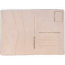 Rayher Hobby Rayher Holz Postkarte, 14,8x10,5x 0,3cm, Btl. 2 Stück, Postkarten aus Holz, FSC 100%, 62843505, Natur