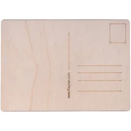 Rayher Hobby Rayher Holz Postkarte, 14,8x10,5x 0,3cm, Btl. 2 Stück, Postkarten aus Holz, FSC 100%, 62843505, Natur