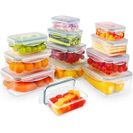yashe Frischhaltedose transparent 1 l 8-teiliges Set
