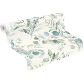 Rasch Textil Rasch Kids World Vliestapete 300215 Tapete Botanical Dschungel 53 x 1005 Cm Rasch Blätter (Petrol hell, Floral, 0,53 m)
