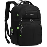 Kühlrucksack, isolierter Rucksack, auslaufsicher, leicht, für Herren, hält 30 Dosen heiß/kalt für bis zu 12 Stunden – wasserdichte und auslaufsichere weiche Kühltasche – Lunch-Rucksack, grün