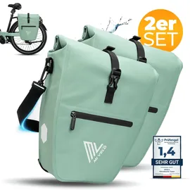 MIVELO 2in1 Fahrradtasche Gepäckträgertasche grau