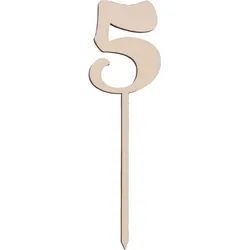 Sallys Cake Topper Zahlen - aus echtem Holz
