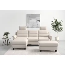 sit&more Ecksofa SIT & MORE "Farö L-Form", grau (elephant), B:234cm H:90cm T:168cm, Sofas, Ecksofa, inklusive Federkern, wahlweise mit Bettfunktion und Bettkasten