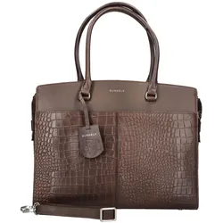 Henkeltasche BURKELY "BURKELY Taschen Leder", Damen, Gr. one size, braun, Leder, Taschen
