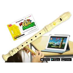 Voggenreiter - Flute Master (App) mit Blockflöte aus Kunststoff (bar. Griffweise)