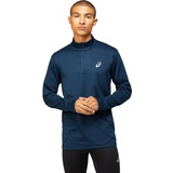 Asics Core 1/2 Zip Winter Top 2011C347-400, Mens longsleevy, Navy, L EU