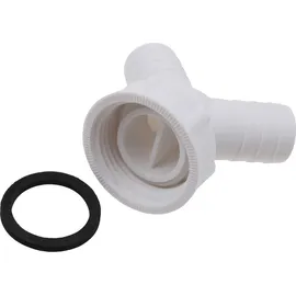 SANITOP-WINGENROTH Doppelschlauchtülle 30,3 mm (G 1) x Ø 20 mm Weiß