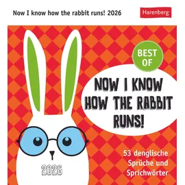 Harenberg Postkartenkalender Now i know how the Rabbit runs! 2026, 1 St.