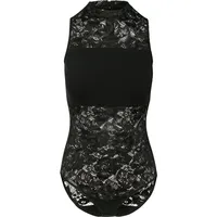 URBAN CLASSICS Ladies Laces Body - Schwarz