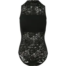 URBAN CLASSICS Ladies Laces Body - Schwarz