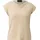 s.Oliver Fließendes Feinstrick-Shirt mit Wasserfallausschnitt und Glitzergarn Beige L