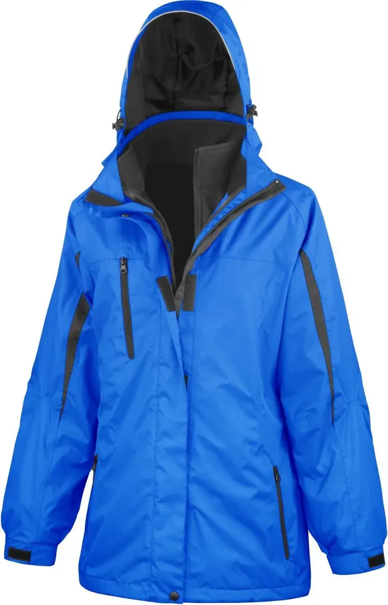 Result Damen 3-in-1 Jacke Winter-Jacke R400F royal/black 3XL (20/46)