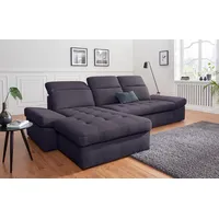 sit&more Ecksofa »Stardust L-Form«, wahlweise mit Bettfunktion und Bettkasten, grau