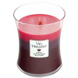 Woodwick Trilogy Sun Ripened Berries Duftkerze 275 g rot