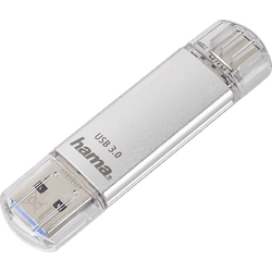 HAMA C-Laeta USB-Stick, 256 GB, 70 MB/s, Silber