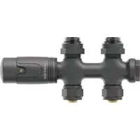 Aquabad® Multiblock Heizkörperthermostat, Anthrazit Durchgangsform - Grau