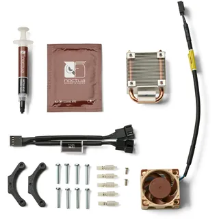 Pimp My Bitaxe Upgrade Kit Basic | ICE-Tower Heatpipe-Kühlkörper + Noctua NF-A4x20 PWM | Y-Splitter für 2. Lüfter | inkl. NT-H2 Wärmeleitpaste & 3D-Adapter | für Bitaxe Gamma