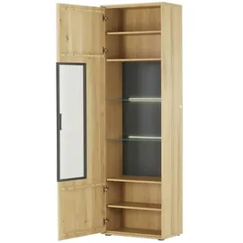 Woodford Vitrine Oakland 64 x 37 x 207 cm Mehrfarbig