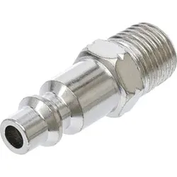 BGS Druckluft-Stecknippel 7057, 6,3 mm (1/4") Außengewinde, USA / Frankreich