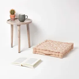 Homescapes Kissenbezug Sterne 40 x 40 cm Beige