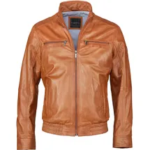 Bugatti BUSASCHA Lederjacke Cognac 52