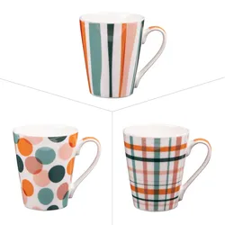 Mug Pop 38 cl x6 - Mehrfarbig Rund Porzellan Table Passion