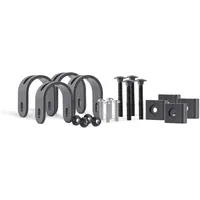 GAH Alberts Zaunfeldhalter-Set Aluminium 0 x 0 cm Schwarz