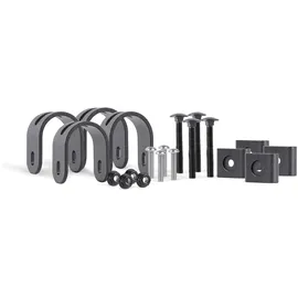 GAH Alberts Zaunfeldhalter-Set Aluminium 0 x 0 cm Schwarz