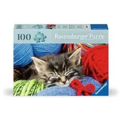 Ravensburger 100 Teile Puzzle, Wollätzchen Wool Cat