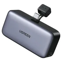 UGREEN 5000mAh Power Bank with Built-in USB-C Connector - Grau