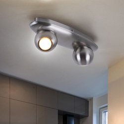Decken Lampe Wohn Zimmer Kugel Spot Beleuchtung Flur Leuchte Strahler drehbar Eglo30939