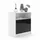 Vladon Nachtschrank Pino V1 56 x 67,5 x 36 cm Schwarz