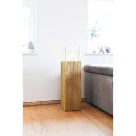 Vivanno Windlicht-Säule 100 x 27 x 27 cm Braun
