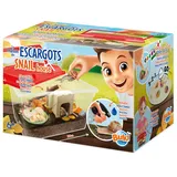 Buki BL035 - Schneckenhotel – Entdecke die Welt der Schnecken! | Terrarium & Beobachtungsset für Kinder ab 6 Jahren, Braun, 1:24