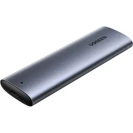 UGREEN 10902 Speicherlaufwerksgehäuse SSD-Gehäuse, M.2 M.2, USB Anschluss, Silber